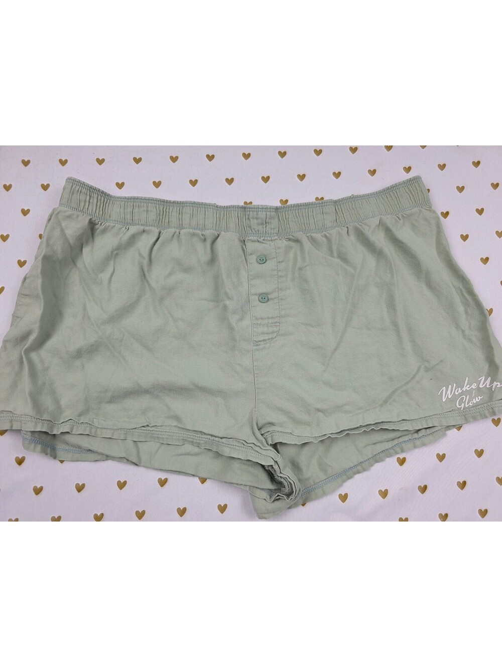 Victorias Secret PINK Sage Medium Sleep Shorts Boxers Pajama Bottoms
